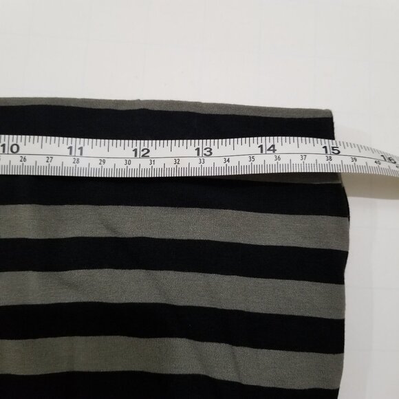 Vince Camuto Brand Pencil Skirt, gray/black stripes, size S - Picture 5 of 7